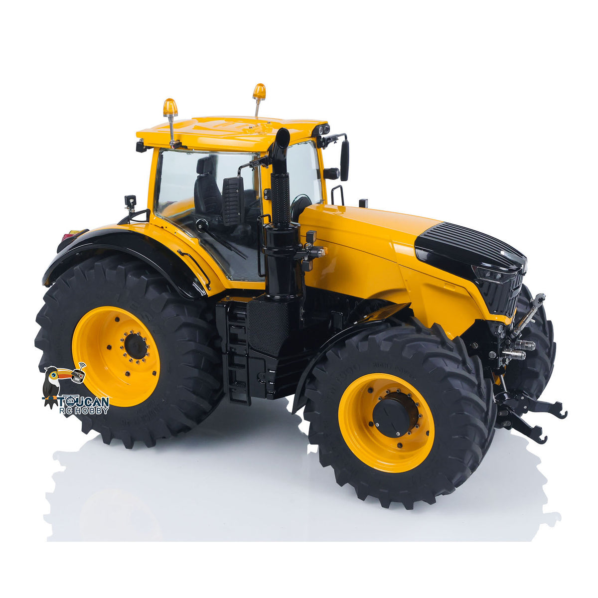 TOUCAN RC HOBBY LESU Metal 1/14 RC Tractor Truck AOUE 1050 4x4 Hydraulic Farm vehicle K500 Seedbed Pre-sowing Soil Preparation Planter Plough Light Sound