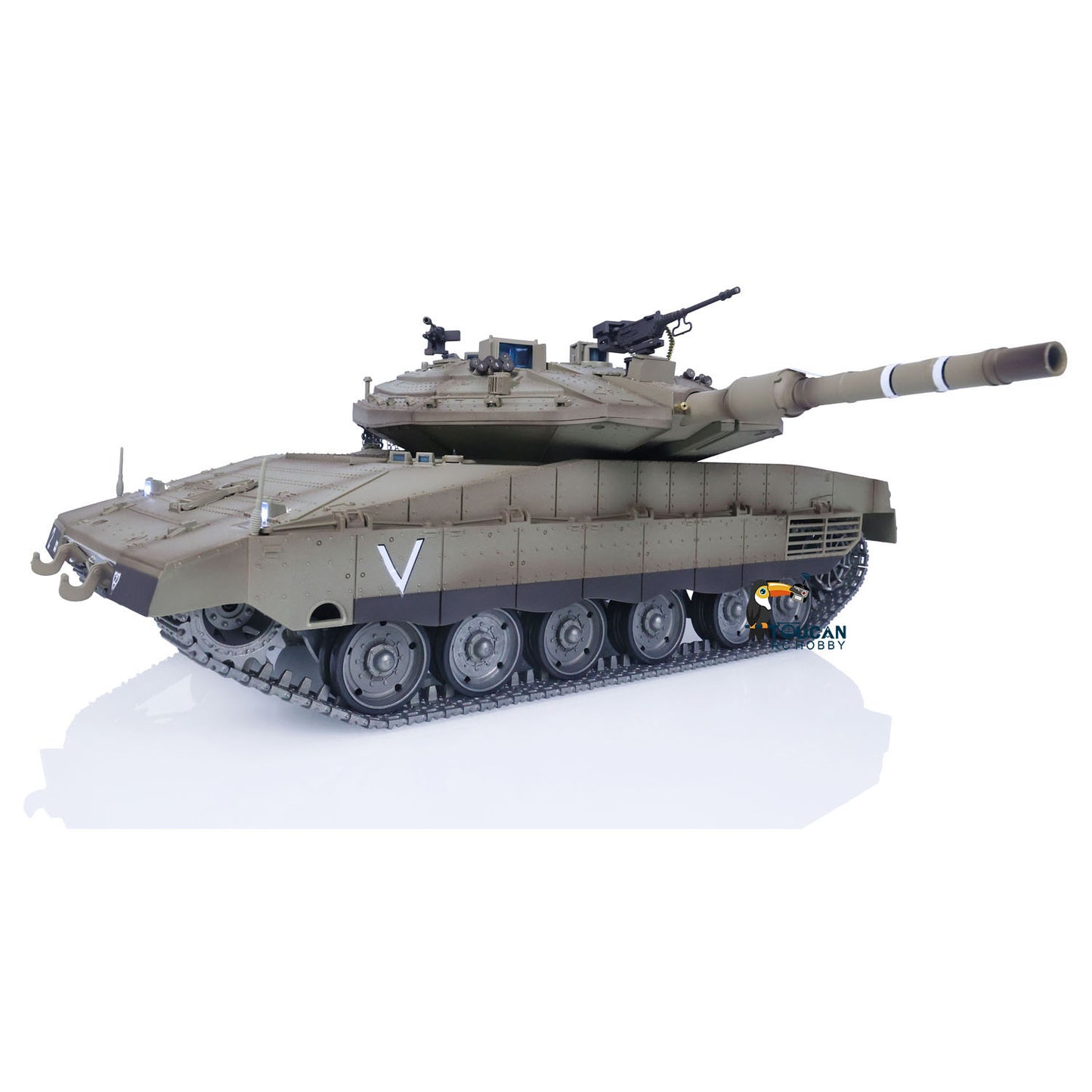 Full Metal IDF Merkava MK IV 360 for Heng Long 1/16 Radio Controlled Military Model RC Battle Tank Chassis 3958 DIY