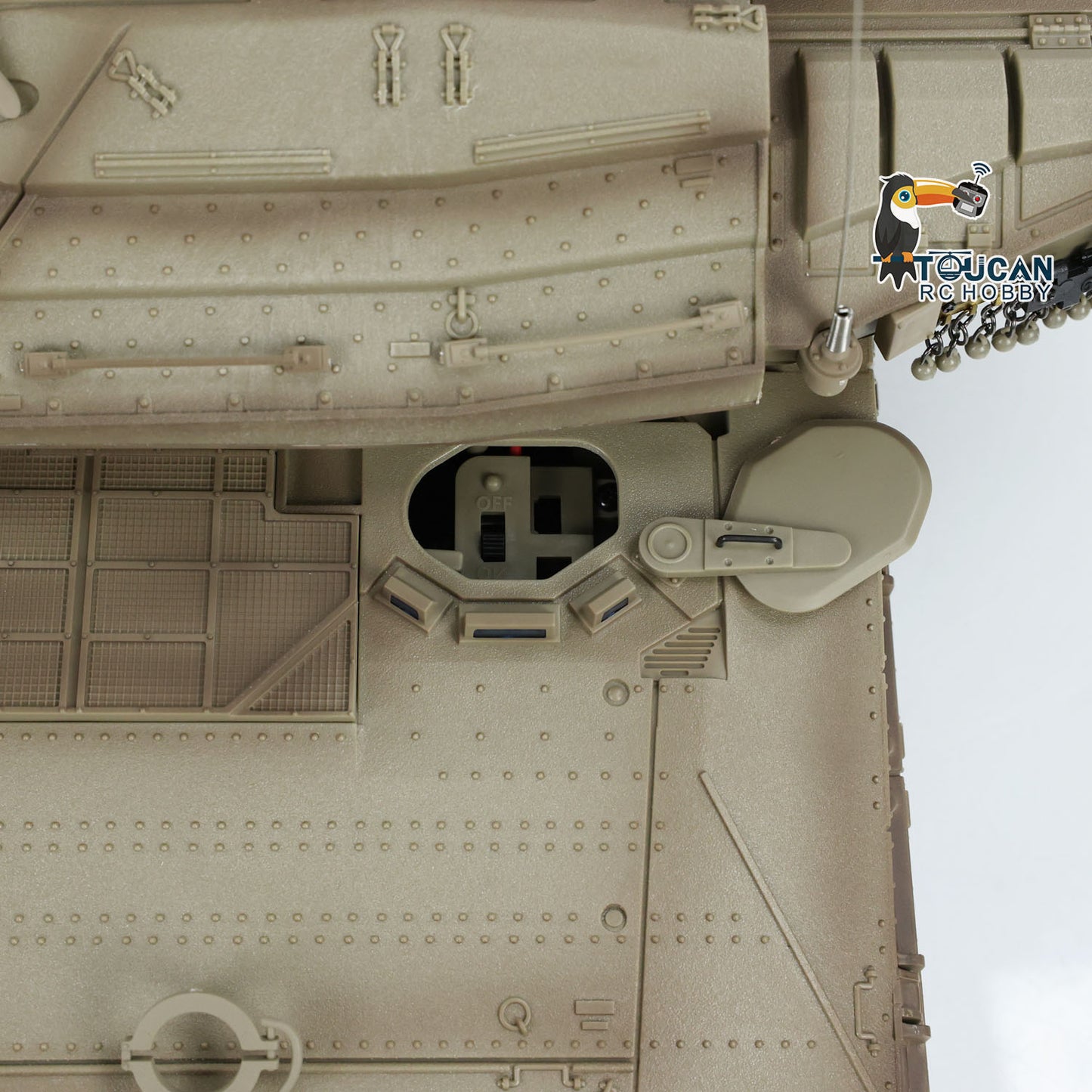 Henglong 1/16 RC Tank IDF Merkava MK IV 3958 Remote Control Battle Tank Metal Wheels Tracks Gearbox 360??Turret Smoke 2 Battery