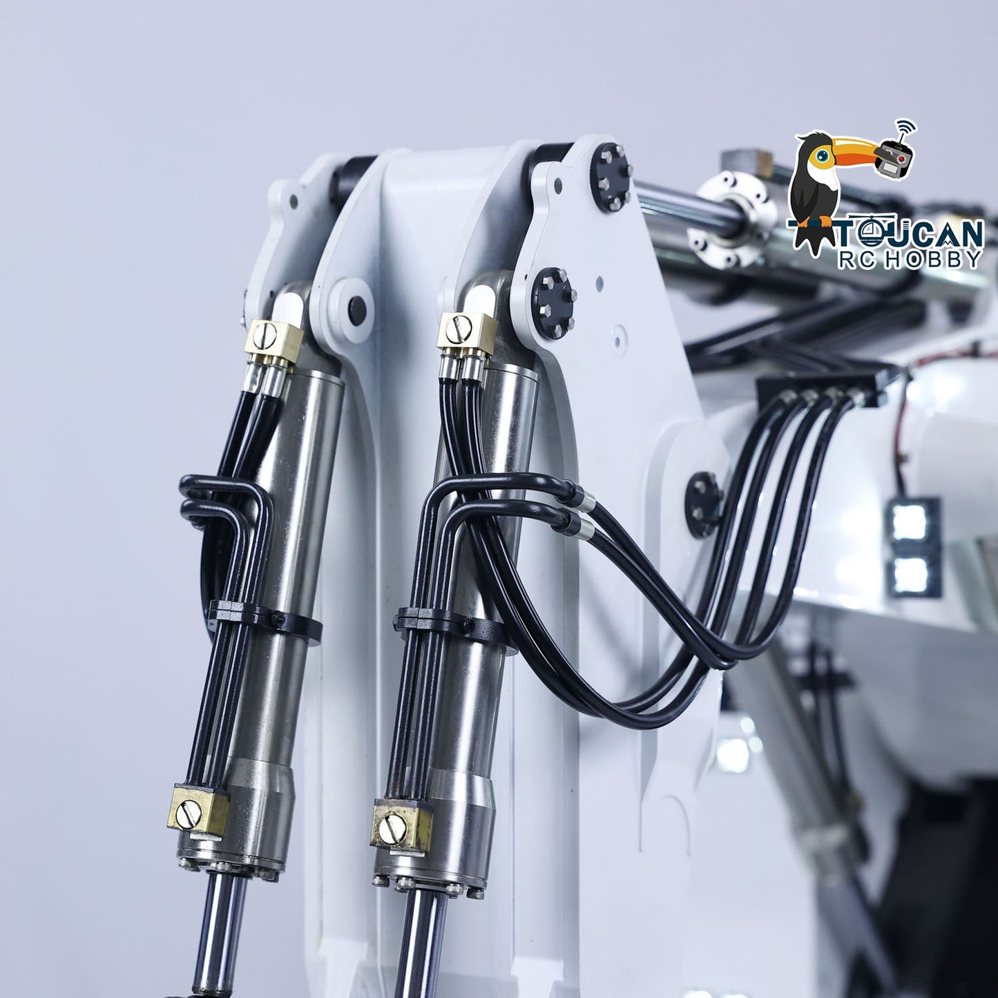 USA Pre-Order by the sea 1/25 RC Metal Double Pump Hydraulic Excavator R9800 Heavy Duty Double Pump Remote Control Diggers ESC Servo Motor Light System