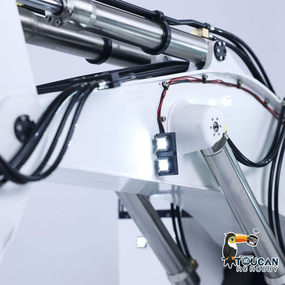 USA Pre-Order by the sea 1/25 RC Metal Double Pump Hydraulic Excavator R9800 Heavy Duty Double Pump Remote Control Diggers ESC Servo Motor Light System