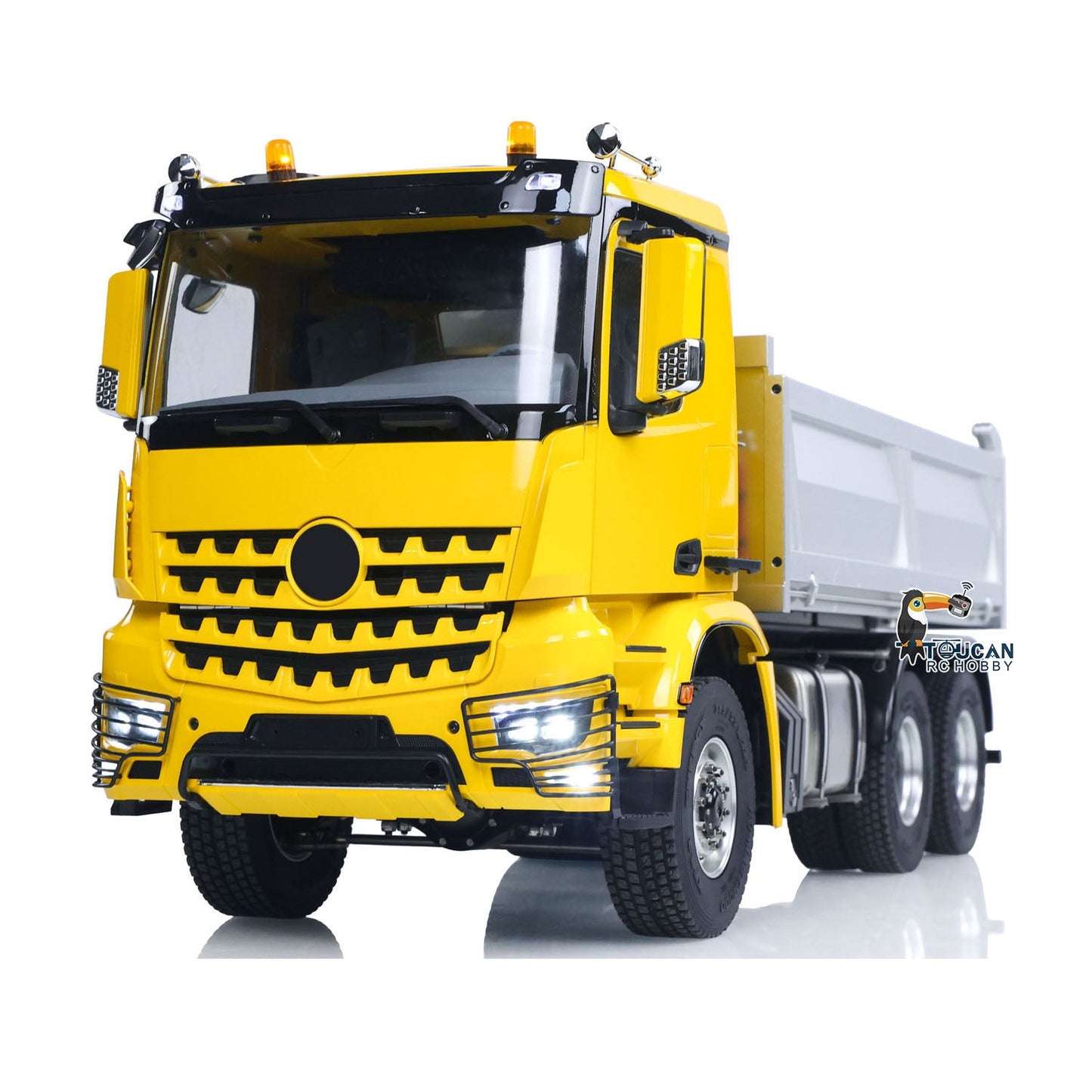 MD 1/14 6*6 Metal RC Hydraulic Dumper Truck 3348 2025Type 6WD Radio Controlled Tipper Lorry Car Model Metal Chassis 2Speed Gearbox Light Sound ESC Motor