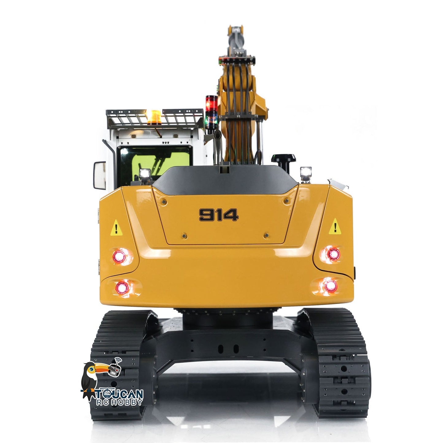 IN STOCK CUT 1/14 Scale 914 5-ways Radio Control Hydraulic Excavator Valve Metal Remote Control Earth Digger Hobby Model RTR Machine ESC Servo Motor