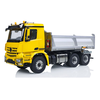 US Stock RTR 1/14 RC Hydraulic Tipper 6X6 Metal Chassis 2Speed Model Car Remote Control Dumper Truck NO Lock Light Sound Radio Battery