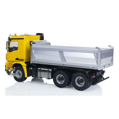 MD 1/14 6*6 Metal RC Hydraulic Dumper Truck 3348 2025Type 6WD Radio Controlled Tipper Lorry Car Model Metal Chassis 2Speed Gearbox Light Sound ESC Motor