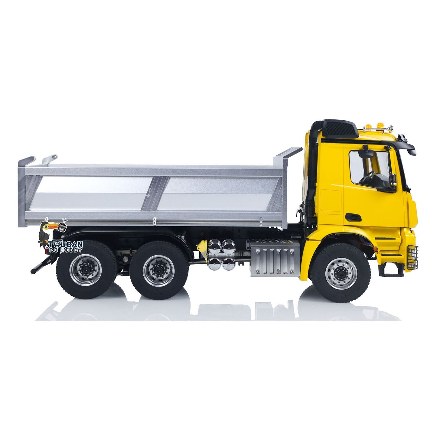 MD 1/14 6*6 Metal RC Hydraulic Dumper Truck 3348 2025Type 6WD Radio Controlled Tipper Lorry Car Model Metal Chassis 2Speed Gearbox Light Sound ESC Motor