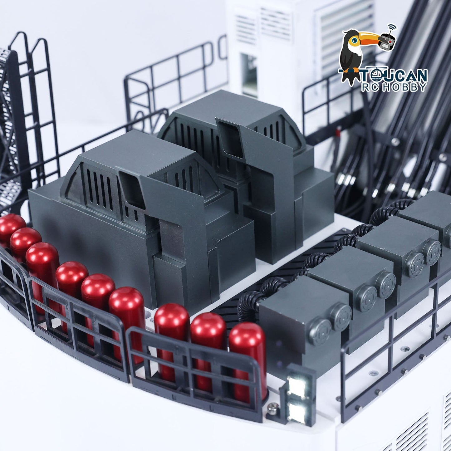 USA Pre-Order by the sea 1/25 RC Metal Double Pump Hydraulic Excavator R9800 Heavy Duty Double Pump Remote Control Diggers ESC Servo Motor Light System