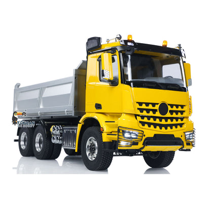 US Stock RTR 1/14 RC Hydraulic Tipper 6X6 Metal Chassis 2Speed Model Car Remote Control Dumper Truck NO Lock Light Sound Radio Battery