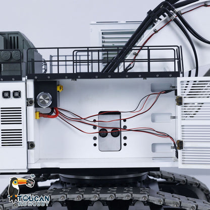 USA Pre-Order by the sea 1/25 RC Metal Double Pump Hydraulic Excavator R9800 Heavy Duty Double Pump Remote Control Diggers ESC Servo Motor Light System