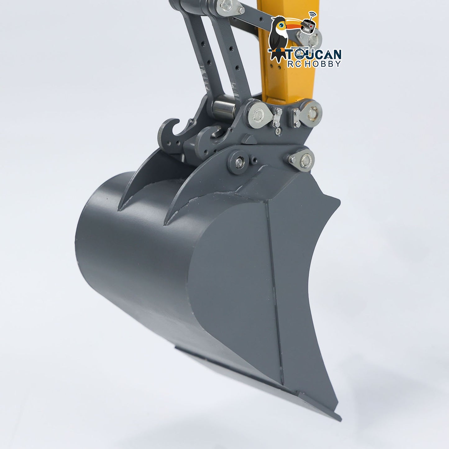 CUT Model 1/14 RC Hydraulic Excavator 914 5CH Valve Metal Remote Control Digger Warning Light Flysky ST8 Radio Sound System