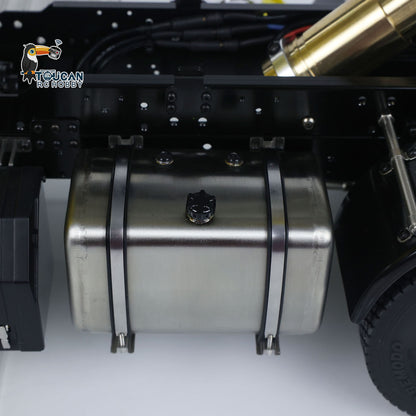 US Stock RTR 1/14 RC Hydraulic Tipper 6X6 Metal Chassis 2Speed Model Car Remote Control Dumper Truck NO Lock Light Sound Radio Battery