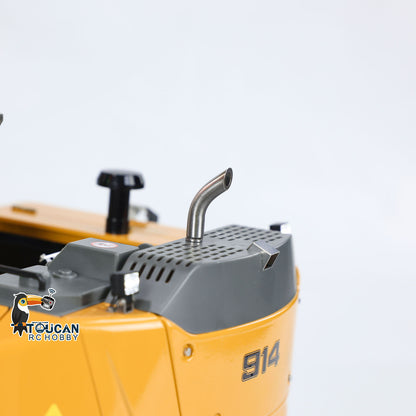 CUT Model LR914 1/14 Metal RC Hydraulic Excavator RTR 5-Way Valve ST8 Controller Manual Quick Coupler Light & Sound for Enthusiast Outdoor