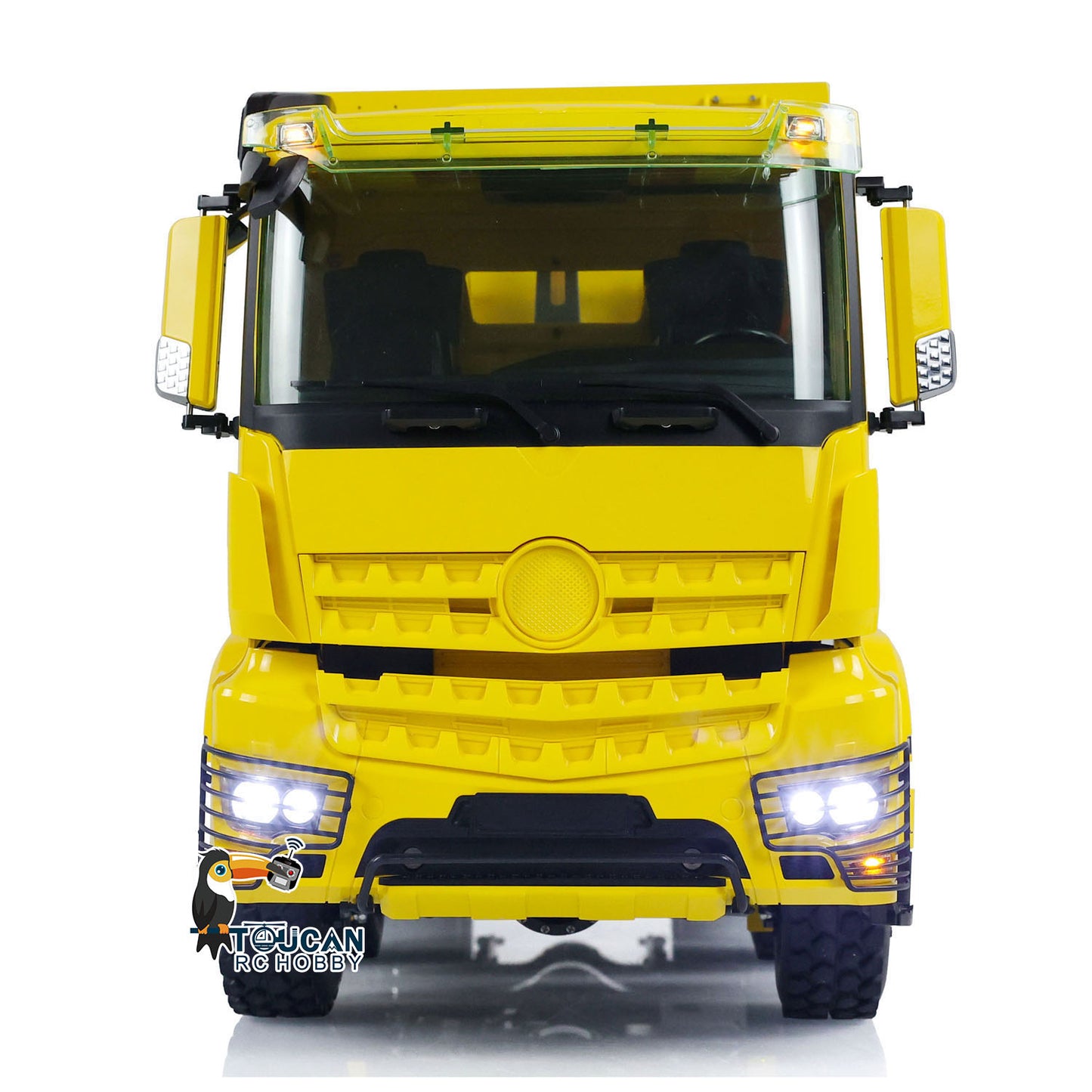 LESU K3363 Cabin 1/14 Metal 8x8 RC Hydraulic Dump Truck with 2 Speed Transmission FlySky I6S Radio System for Remote Control Construction Enthusiast