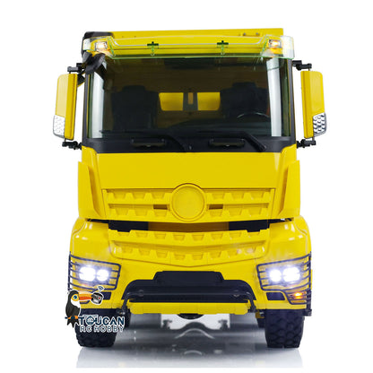 LESU K3363 Cabin 1/14 Metal 8x8 RC Hydraulic Dump Truck with 2 Speed Transmission FlySky I6S Radio System for Remote Control Construction Enthusiast