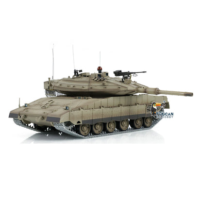 1:16 Heng Long 3958 RC Main Battle Tank IDF Merkava MK IV FPV Upgrade Edition W/ Metal Tracks 360 Rotating Barrel Recoil