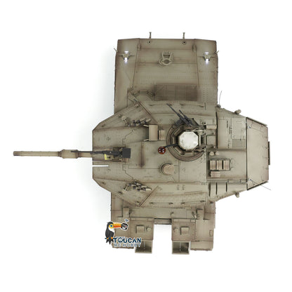 1/16 RC Tank Heng Long Merkava MK IV 3958 Remote Control Battle Tank Upgraded Metal Sprockets Smoke BB Shooting Dual Battery