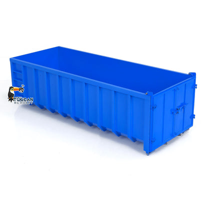 Toucanhobby 1/14 Metal High Bucket Timber Flatbed U Shape Bucket for 8x8 10x10 Hydraulic Roll On/Off Dump Truck Crane Dumper DIY Construction Vehicle