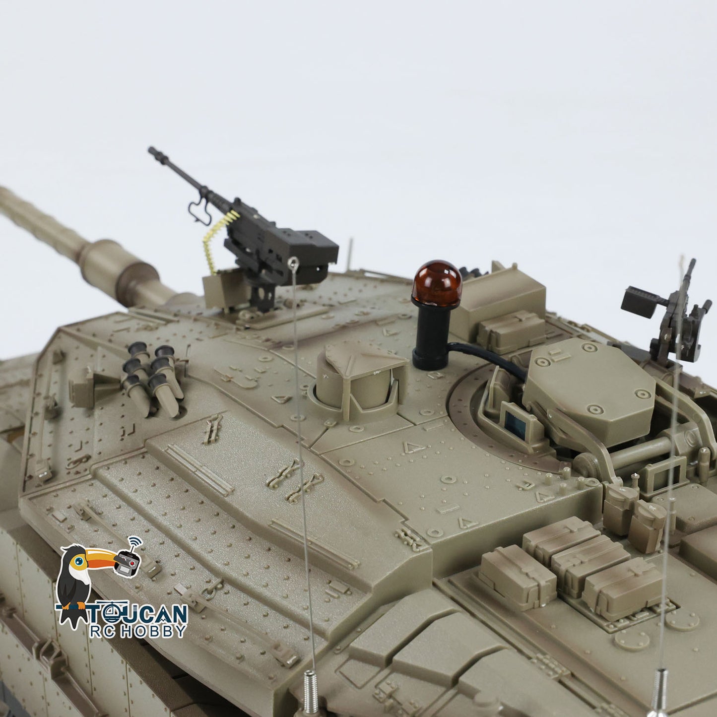 1:16 Heng Long 3958 RC Main Battle Tank IDF Merkava MK IV FPV Upgrade Edition W/ Metal Tracks 360 Rotating Barrel Recoil