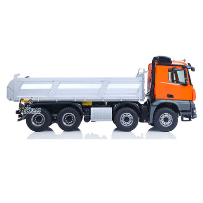 1/14 Kabolite K3367 8x8 Metal Hydraulic RC Tipper Remote Control Dump Truck Sonud Light 2Speed Model Battery ST8 Radio Axle Lock
