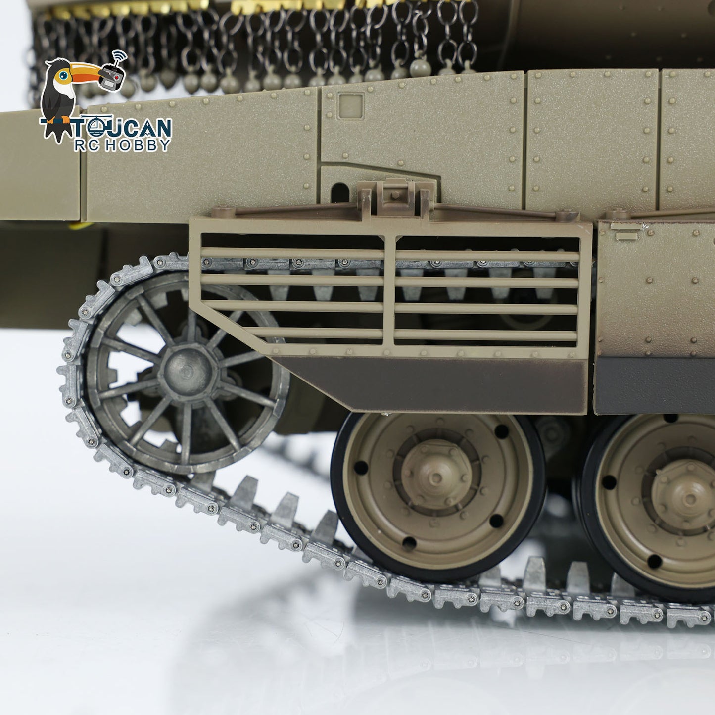 1:16 Heng Long 3958 RC Main Battle Tank IDF Merkava MK IV FPV Upgrade Edition W/ Metal Tracks 360 Rotating Barrel Recoil