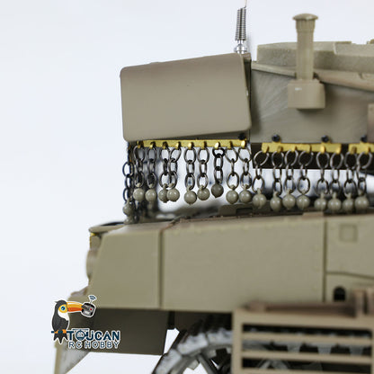 1/16 RC Tank Heng Long Merkava MK IV 3958 Remote Control Battle Tank Upgraded Metal Sprockets Smoke BB Shooting Dual Battery