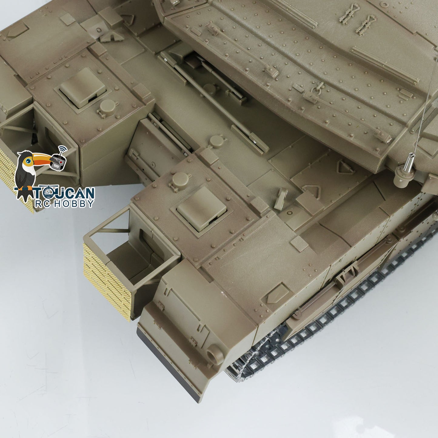 1:16 Heng Long 3958 RC Main Battle Tank IDF Merkava MK IV FPV Upgrade Edition W/ Metal Tracks 360 Rotating Barrel Recoil