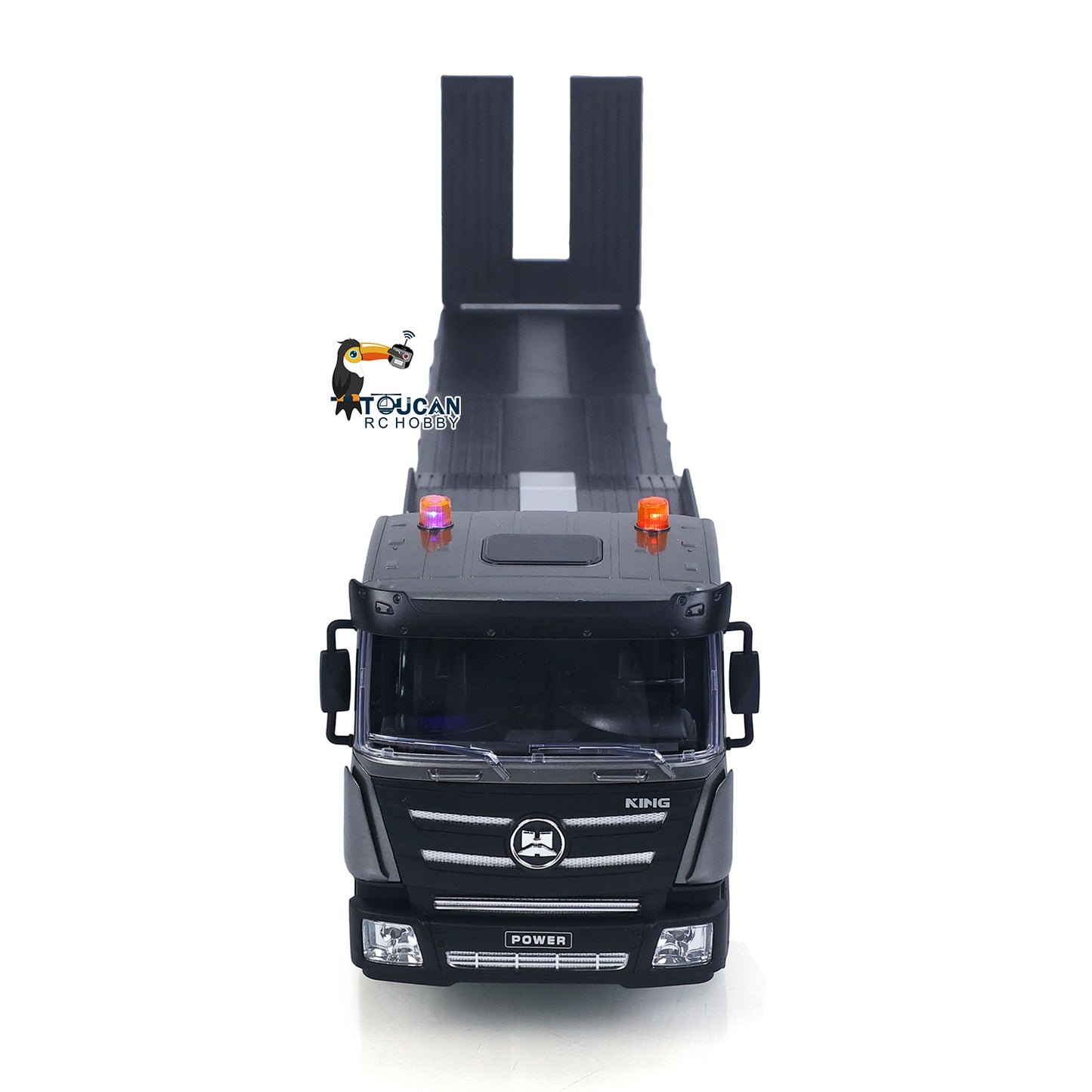 Huina 1318 1:18 RC Tractor Truck 9CH Remote Control Cars with Flatbed Trailer 58*11*19cm Assembled and Painted