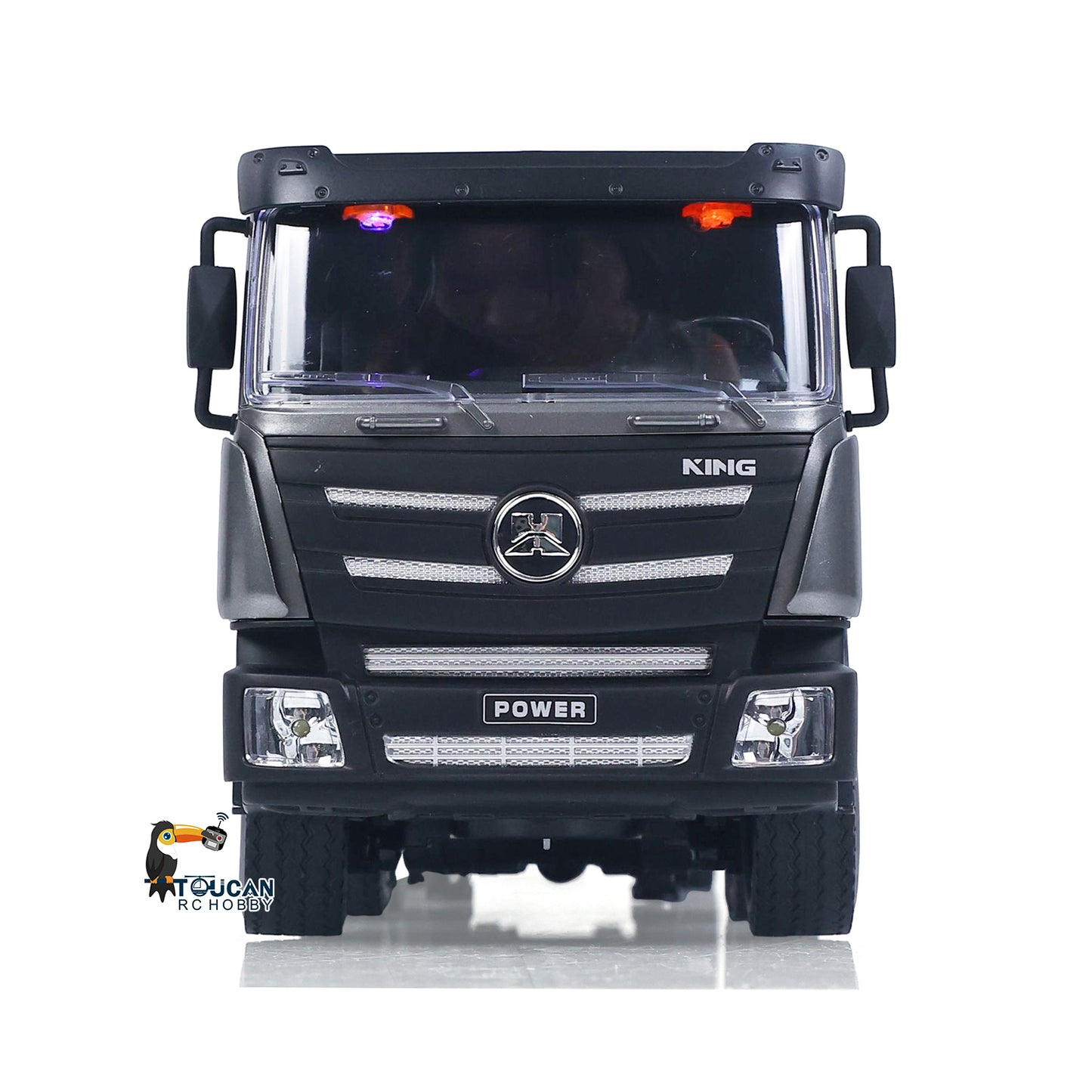 Huina 1318 1:18 RC Tractor Truck 9CH Remote Control Cars with Flatbed Trailer 58*11*19cm Assembled and Painted