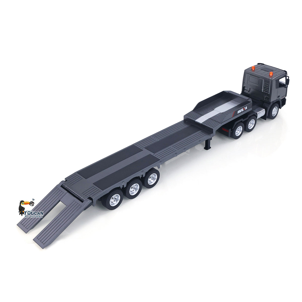 TOUCAN RC HOBBY Huina 1318 1/18 RC Tractor Truck 9CH Remote Control Cars with Flatbed Trailer