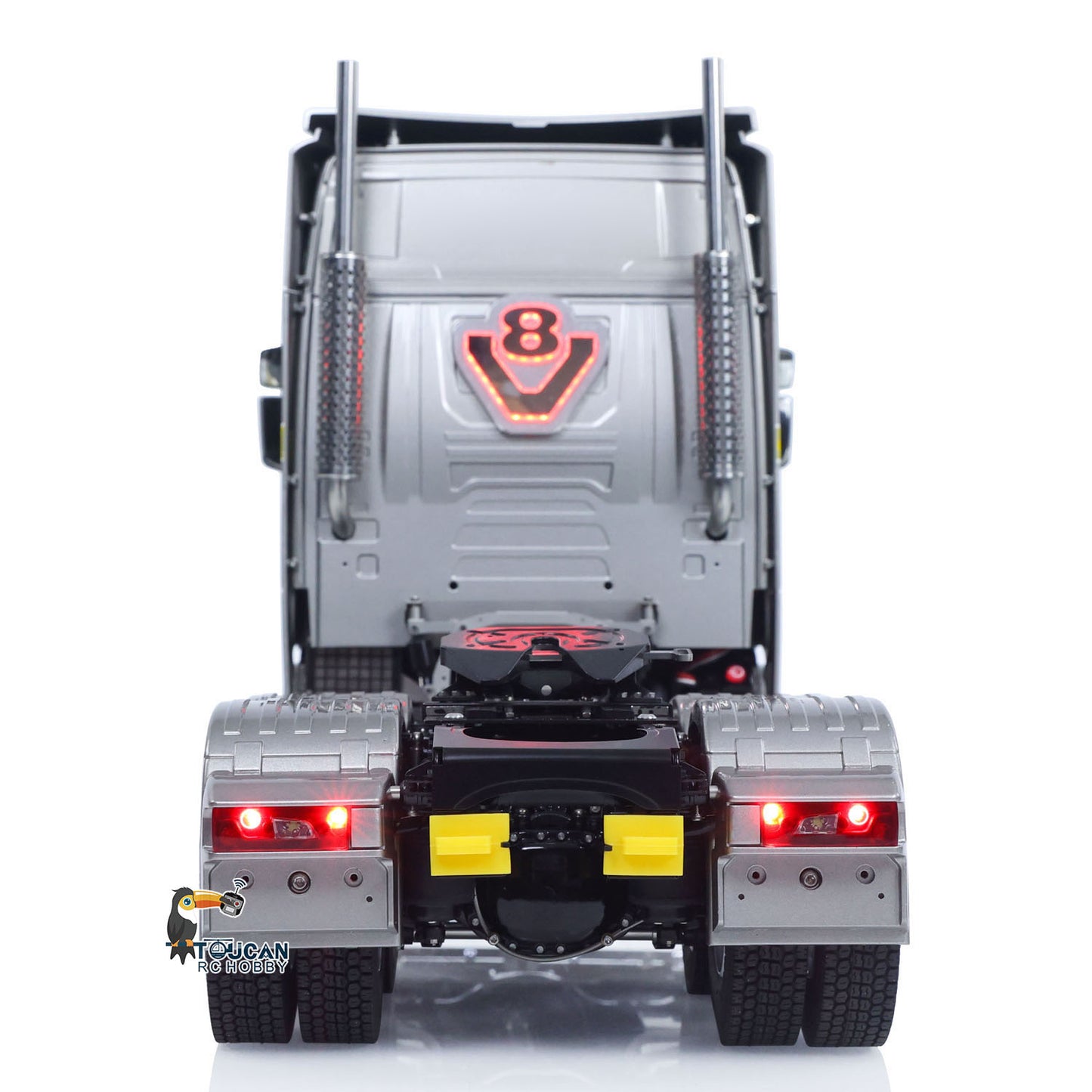 In Stock TOUCAN 1/14 RC Tractor Truck 770S RTR 3Speed Lorry 6X6 Metal Chassis Axle Locks Smoke Sound Light Chassis Suspension ST8 Battery