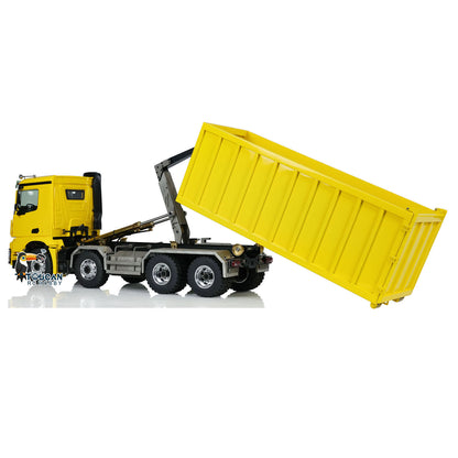 LESU K3363 Cabin 1/14 Metal 8x8 RC Hydraulic Dump Truck with 2 Speed Transmission FlySky I6S Radio System for Remote Control Construction Enthusiast