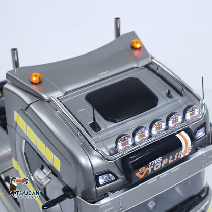 In Stock TOUCAN 1/14 RC Tractor Truck 770S RTR 3Speed Lorry 6X6 Metal Chassis Axle Locks Smoke Sound Light Chassis Suspension ST8 Battery