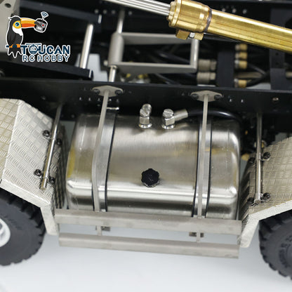 LESU K3363 Cabin 1/14 Metal 8x8 RC Hydraulic Dump Truck with 2 Speed Transmission FlySky I6S Radio System for Remote Control Construction Enthusiast