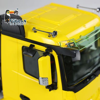LESU K3363 Cabin 1/14 Metal 8x8 RC Hydraulic Dump Truck with 2 Speed Transmission FlySky I6S Radio System for Remote Control Construction Enthusiast