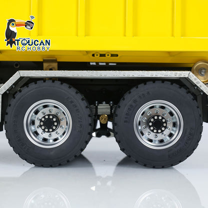 LESU K3363 Cabin 1/14 Metal 8x8 RC Hydraulic Dump Truck with 2 Speed Transmission FlySky I6S Radio System for Remote Control Construction Enthusiast