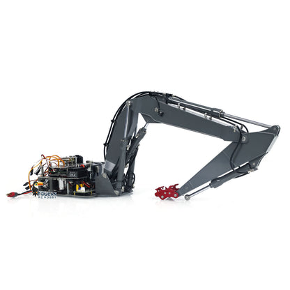 EC160E 1:14 Hydraulic 3 Arms RC Excavator Remote Control Diggers Stander Version Painted and Assembled CNC 3 Arms Upgraded Set