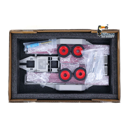 JDM-228 1/14 Metal Extendable Multifunction Gooseneck Trailer KIT for JDMODEL RC Hydraulic Excavator LR920 LR914 ZW370 Loader