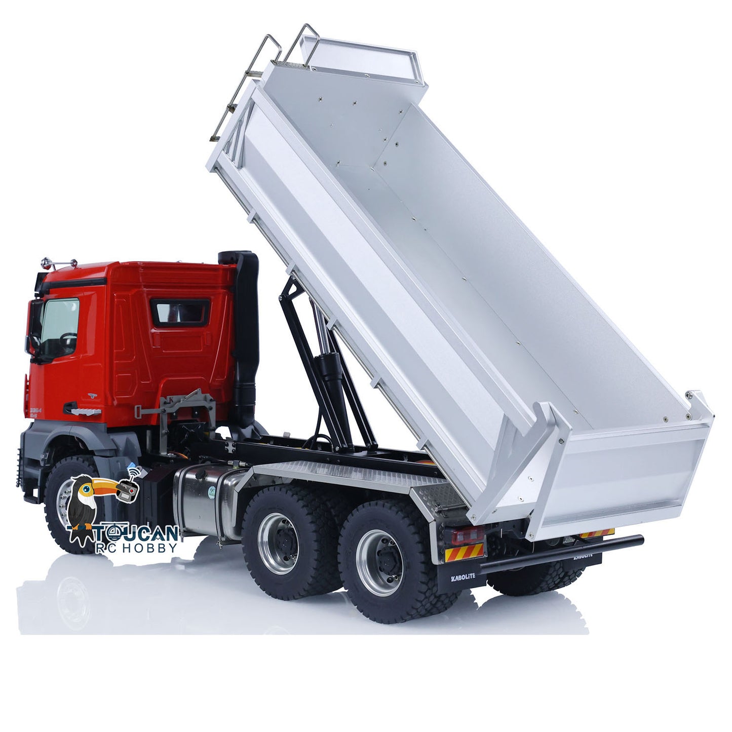 TOUCAN RC HOBBY Kabolite K3364 1/14 6X6 Hydraulic RC Dump Truck RTR Remote Control Tipper Vehicle Model 2-Speed Gearbox Lights Sound System