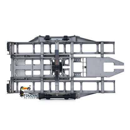 JDM-228 1/14 Metal Extendable Multifunction Gooseneck Trailer KIT for JDMODEL RC Hydraulic Excavator LR920 LR914 ZW370 Loader