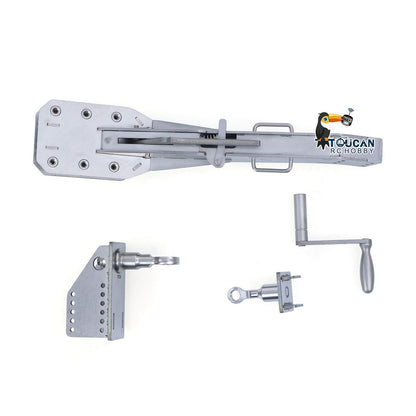 JDM-228 1/14 Metal Extendable Multifunction Gooseneck Trailer KIT for JDMODEL RC Hydraulic Excavator LR920 LR914 ZW370 Loader