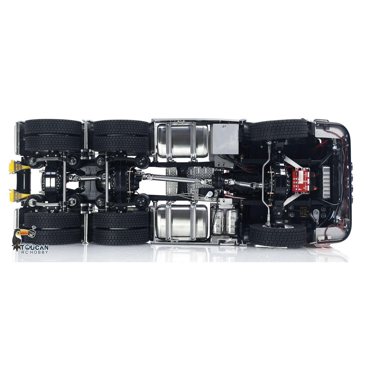 In Stock TOUCAN 1/14 RC Tractor Truck 770S RTR 3Speed Lorry 6X6 Metal Chassis Axle Locks Smoke Sound Light Chassis Suspension ST8 Battery