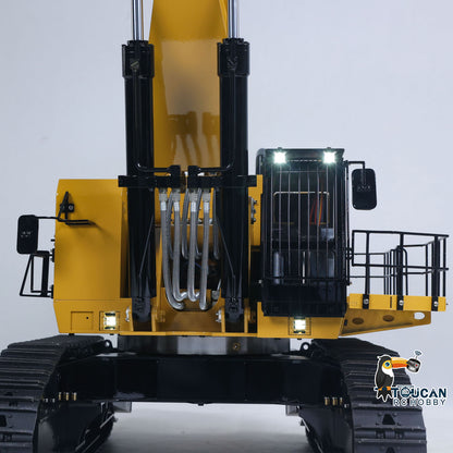 TOUCAN RC HOBBY 63KG! 1/14 6015B Hydraulik-Bagger aus Metall ferngesteuert, mit Licht, Flüssigkristallanzeige, lackiert, montiert, Gehäuse um 360 Grad drehbar