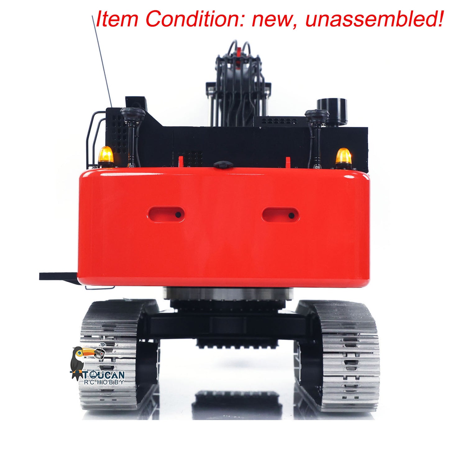 LESU Aoue ZX490 1/14 Metal RC Hydraulic Excavator B0026 6-Channel Directional Valve 360 Degrees Continuous Rotation High-torque Drive Wheels Lighting System