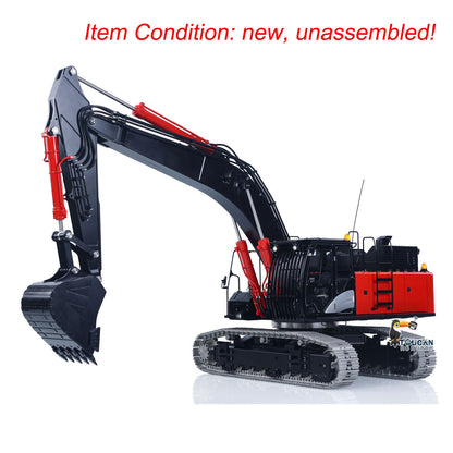 LESU Aoue ZX490 1/14 Metal RC Hydraulic Excavator B0026 6-Channel Directional Valve 360 Degrees Continuous Rotation High-torque Drive Wheels Lighting System
