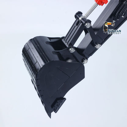LESU Aoue ZX490 1/14 Metal RC Hydraulic Excavator B0026 6-Channel Directional Valve 360 Degrees Continuous Rotation High-torque Drive Wheels Lighting System