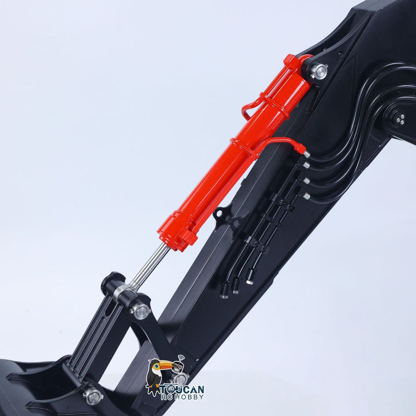 LESU Aoue ZX490 1/14 Metal RC Hydraulic Excavator B0026 6-Channel Directional Valve 360 Degrees Continuous Rotation High-torque Drive Wheels Lighting System