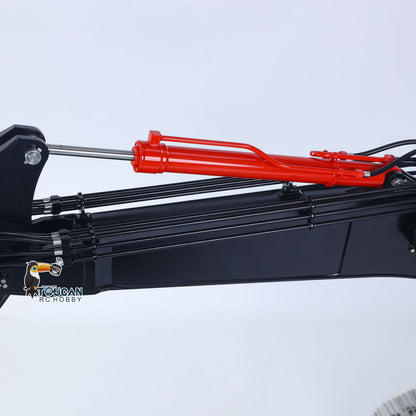 LESU Aoue ZX490 1/14 Metal RC Hydraulic Excavator B0026 6-Channel Directional Valve 360 Degrees Continuous Rotation High-torque Drive Wheels Lighting System