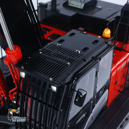 LESU 1/14 Remote Control Hydraulic Excavator Aoue ZX490 RTR CNC Metal RC Digger Car 6CH Valve Light Sound Paladin PL18EV Lite