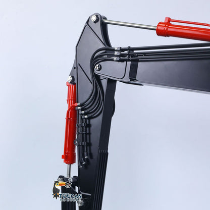 LESU 1/14 Remote Control Hydraulic Excavator Aoue ZX490 RTR CNC Metal RC Digger Car 6CH Valve Light Sound Paladin PL18EV Lite