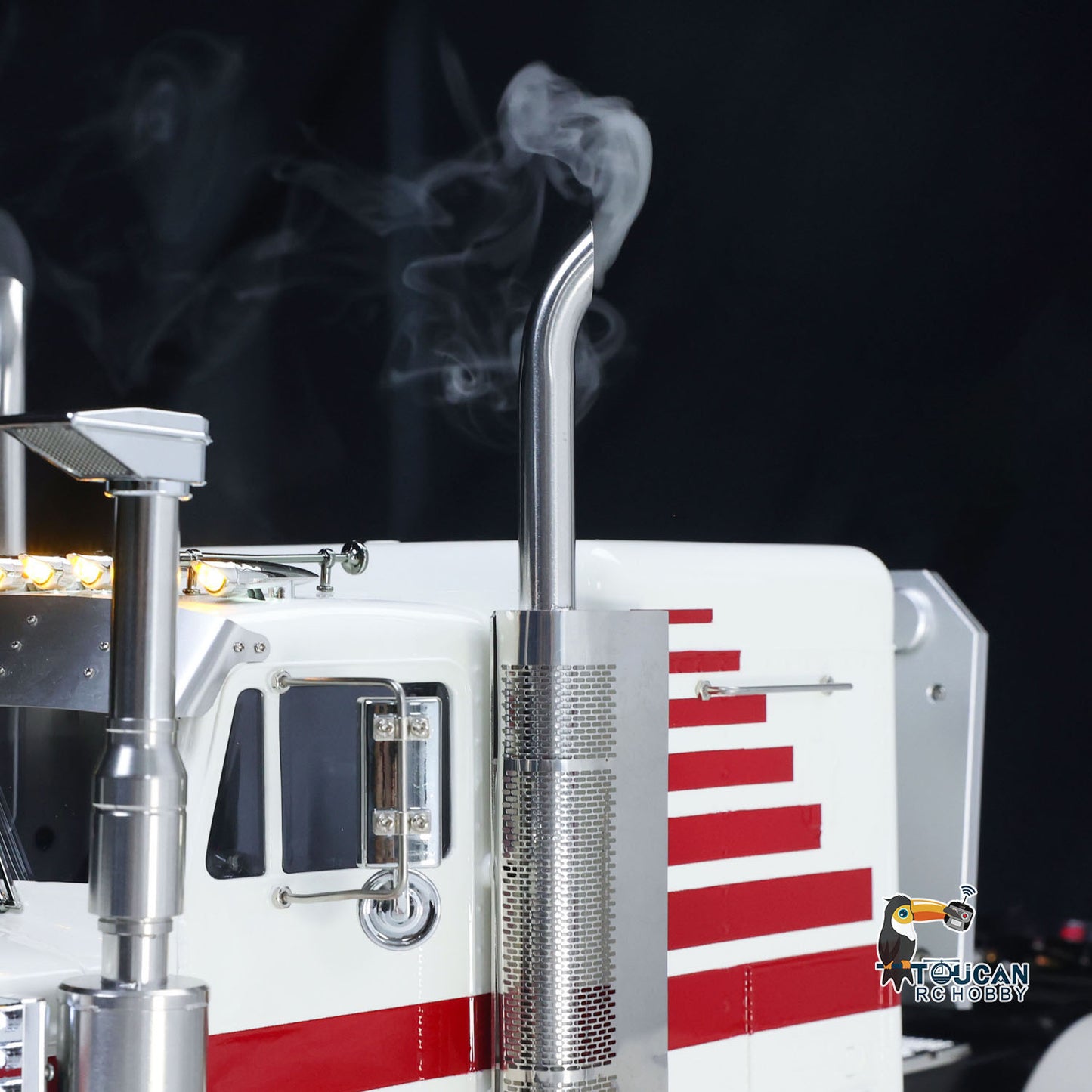 TOUCAN TAMIYA 8X4 1/14 RC Tractor Truck 56344 Grand Hauler Remote Control Lorry Car Mid Lift Axle Chassis Suspension ST8 Radio